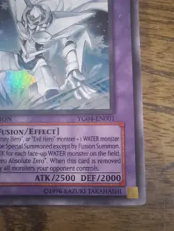 Elemental Hero Absolute Zero YG04-EN001 Yu-Gi-Oh! GX Manga Promotional Card LP - Image 6