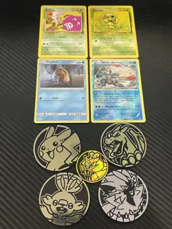 Pokemon TCG Coin And Card Lot | Pikachu, Caterpie, Kyurem, More! Send Offers! - Image 1