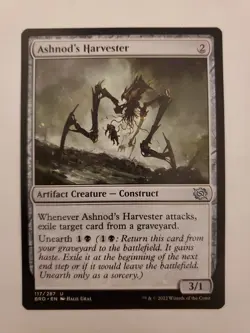 MTG Magic The Gathering Card Ashnod's Harvester Artifact Creature Construct - Image 1