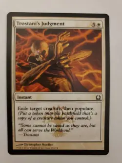 MTG Magic The Gathering Card Trostani's Judgment Instant White Return To Ravnica - Image 1