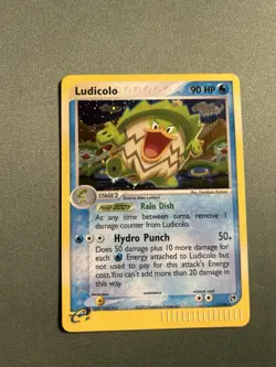 2003 Pokemon Holo Rare Card -  Ludicolo   7/100  (Ex Sandstorm) - Image 1