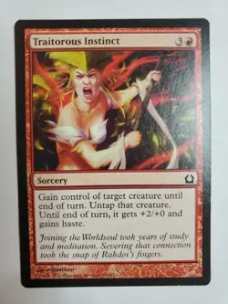 MTG Magic The Gathering Card Traitorous Instinct Sorcery Red Return To Ravnica - Image 1