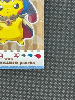Poncho Pikachu Mega Lucario  Pokemon XY Promo Limited Business Card 2015 Japan 2 - Image 6