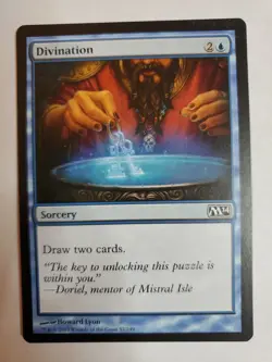 MTG Magic The Gathering Card Divination Sorcery Blue M14 - Image 1