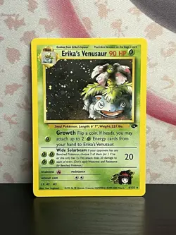 Pokemon TCG Erika's Venusaur 4/132 Gym Challenge Holo Rare Card WOTC 1999 LP - Image 1
