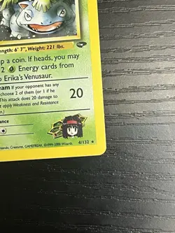 Pokemon TCG Erika's Venusaur 4/132 Gym Challenge Holo Rare Card WOTC 1999 LP - Image 5