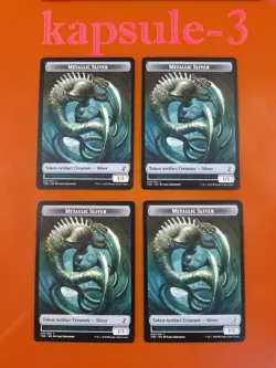 4x Metallic Sliver | TOKEN 015/015 | Time Spiral Remastered | MTG Magic Cards - Image 1