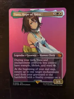 MTG Final Fantasy English Yuna, Hope of Spira Borderless 0404 Foil - Image 1