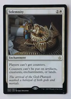 MTG Solemnity Hour Of Devastation Rare - Image 1