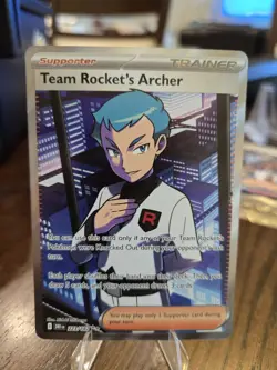 Pokemon Team Rockets Archer Full Art 223/182 Near Mint Condition - Image 1