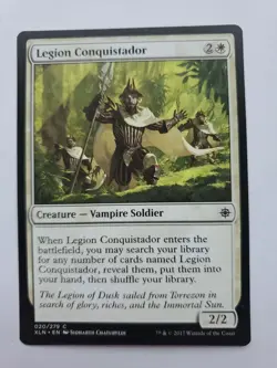 MTG Magic The Gathering Card Legion Conquistador Creature Vampire Soldier White - Image 1