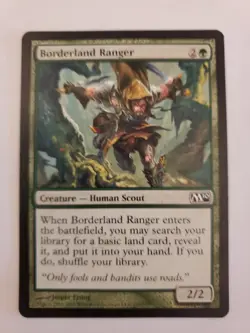 MTG Magic The Gathering Card Borderland Ranger Creature Human Scout Green M10 - Image 1