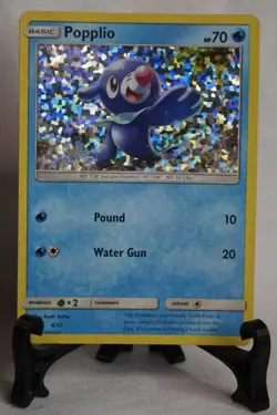2016 McDonalds Happy Meal POPPLIO 4/12 Holo Pokemon Card - LP - Image 1