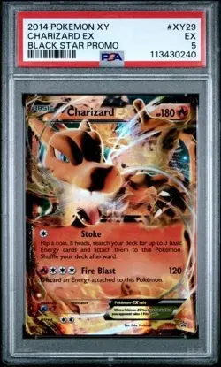 2014 Pokemon XY Charizard EX Black Star Promo Holo XY29 #29 PSA 5 - Image 1