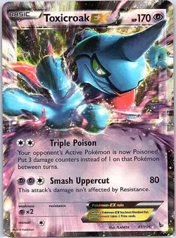 Toxicroak EX 41/106 Flashfire Holo - Image 1