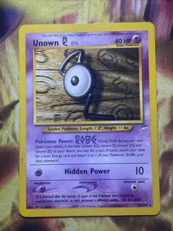 Unown G 27/105 Rare Neo Destiny Pokemon Card - Image 3