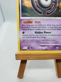 Unown H - 29/106 - Pokemon Great Encounters Non-Holo Card - Image 15