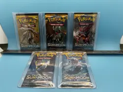 Pokemon TCG Sun & Moon Base Set Booster Pack Art Set New Factory Sealed - Image 1