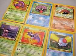 First Edition Fossil Set Pokemon Card Wotc LP lot of 6 Tentacool Grimer Ekans - Image 11