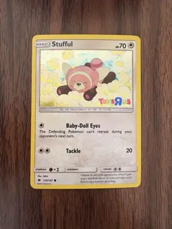 Pokemon Stufful 110/147 Toys R Us Burning Shadows Cosmos Holo Promo - Image 3