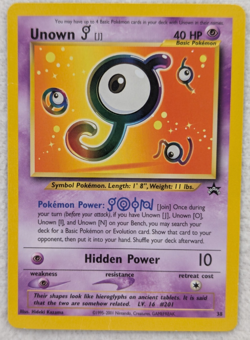 2001 Unown [J] #38 Black Star Promo Regular Pokemon Card - Image 13