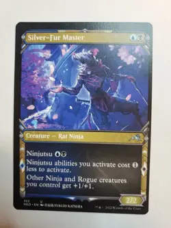 MTG Magic The Gathering Card Silver-Fur Master Creature Rat Ninja Ninjutsu - Image 1