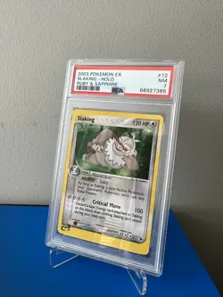 PSA 7 Slaking 12/109 Holo Rare EX Ruby Sapphire 2003 Nintendo Pokémon - Image 1