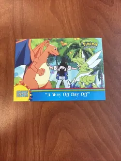 Topps Pokemon Orange Islands Series 3 A Way Off Day Off #OR15 Blue Logo - Image 1