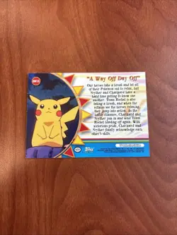 Topps Pokemon Orange Islands Series 3 A Way Off Day Off #OR15 Blue Logo - Image 8
