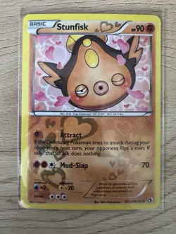 Stunfisk RC12/RC25 Legendary Treasures Reverse Holo Rare Pokemon - Image 1
