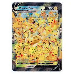 2021 Pokémon Pikachu V-Union Sword & Shield Black Star Promo Jumbo #SWSH141 NM - Image 1