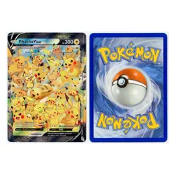 2021 Pokémon Pikachu V-Union Sword & Shield Black Star Promo Jumbo #SWSH141 NM - Image 3