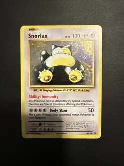 Pokémon TCG Snorlax XY179 Holo Promo Card Black Star Promo LP - Image 1