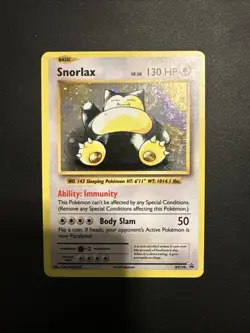 Pokémon TCG Snorlax XY179 Holo Promo Card Black Star Promo LP - Image 4