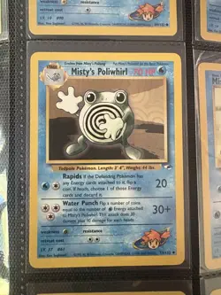 Pokémon TCG Misty's Poliwhirl Gym Heroes Card 53/132 - Image 1