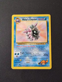 Pokemon TCG Misty's Cloyster Gym Heroes 29/132 Regular Rare LP. - Image 1