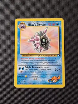 Pokemon TCG Misty's Cloyster Gym Heroes 29/132 Regular Rare LP. - Image 3
