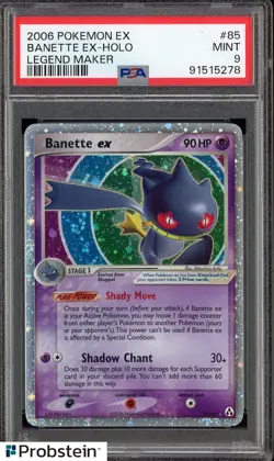 2006 Pokemon Ex Legend Maker #85 Banette Ex Holo PSA 9 MINT - Image 3