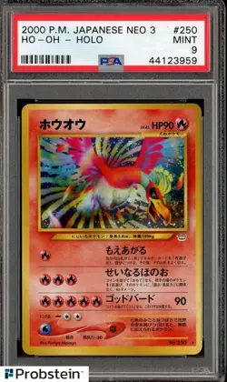 2000 Pokemon Japanese Neo 3 #250 Ho-oh Holo PSA 9 MINT - Image 1