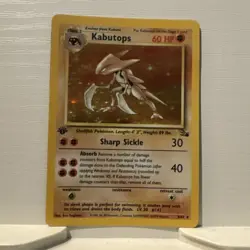Kabutops 9/62 - Fossil 1st Edition - Holo - Pokemon Card - LP - Image 1