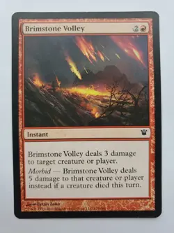 MTG Magic The Gathering Card Brimstone Volley Instant Red Innistrad - Image 1