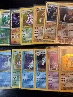 Vintage Holo Rare Pokémon Card Lot MP/HP/DMG - Image 3