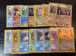Vintage Holo Rare Pokémon Card Lot MP/HP/DMG - Image 5