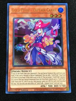 Yugioh Gold Pride Captain Carrie PHHY-EN088 1ST ULTRA (NM) - Image 1