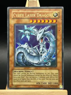 Cyber Laser Dragon SOI-EN007 Ultimate Rare Unlimited Edition YuGiOh Card - Image 1