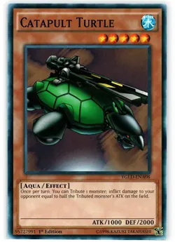 Catapult Turtle - YGLD-ENA08 - Common - 1st Edition - Moderately Played - Image 2
