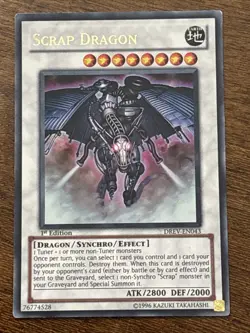 Yu-Gi-Oh! Scrap Dragon DREV-EN043 Duelist Revolution 1st Edition Ultra Rare LP - Image 1