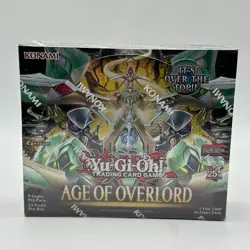 Yugioh Age of Overlord Booster Box 1st Edition Factory Sealed 24 Pack Konami - Image 4