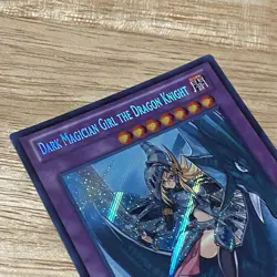 Yu-Gi-Oh! First Edition Secret Rare Dark Magician Girl the Dragon Knight LP - Image 7