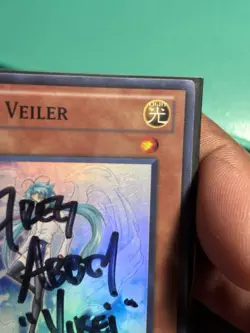 Yu-Gi-Oh Effect Veiler ORCS-ENSE1 Super Rare  - Signed by Greg Abbey (Yusei) - Image 6